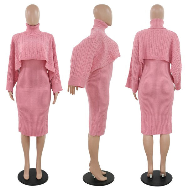 CLAUDE 2 Piece Knitted Dress and Sweater Set