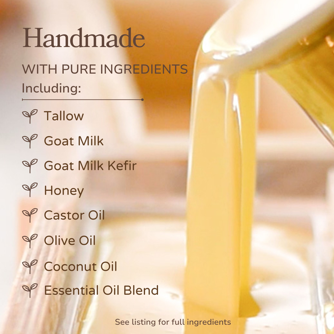 Wild Lavender Handmade Tallow and Goat Milk Soap Bar