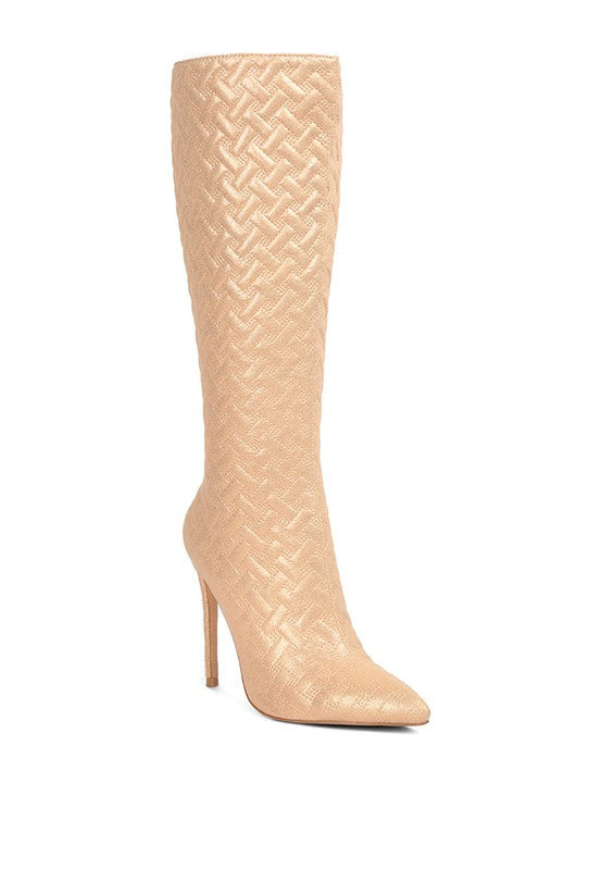 RAG & Co. Tinkles Quilted High Heeled Calf Boots