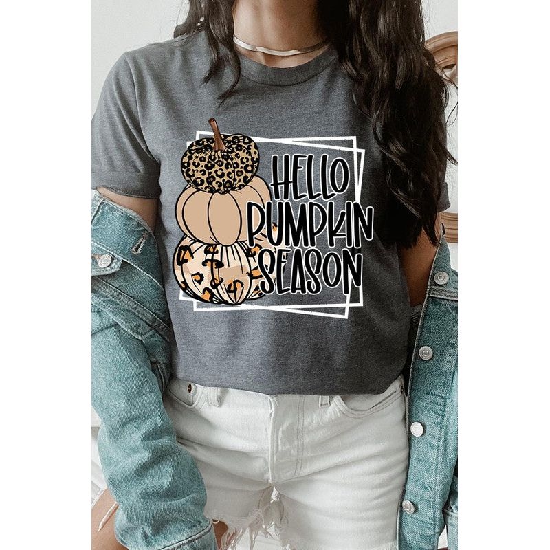 COLOR BEAR Hello Pumpkin Season Short sleeve Graphic T-Shirt