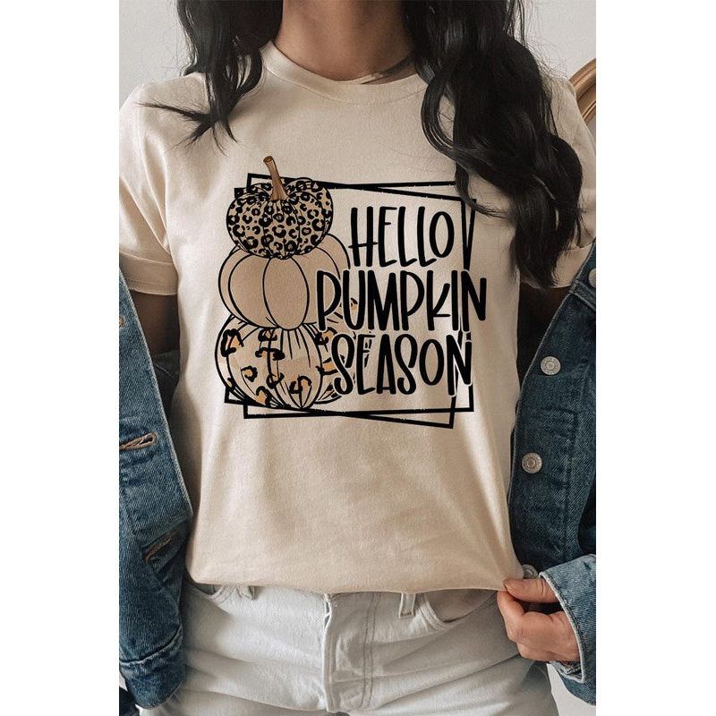 COLOR BEAR Hello Pumpkin Season Short sleeve Graphic T-Shirt