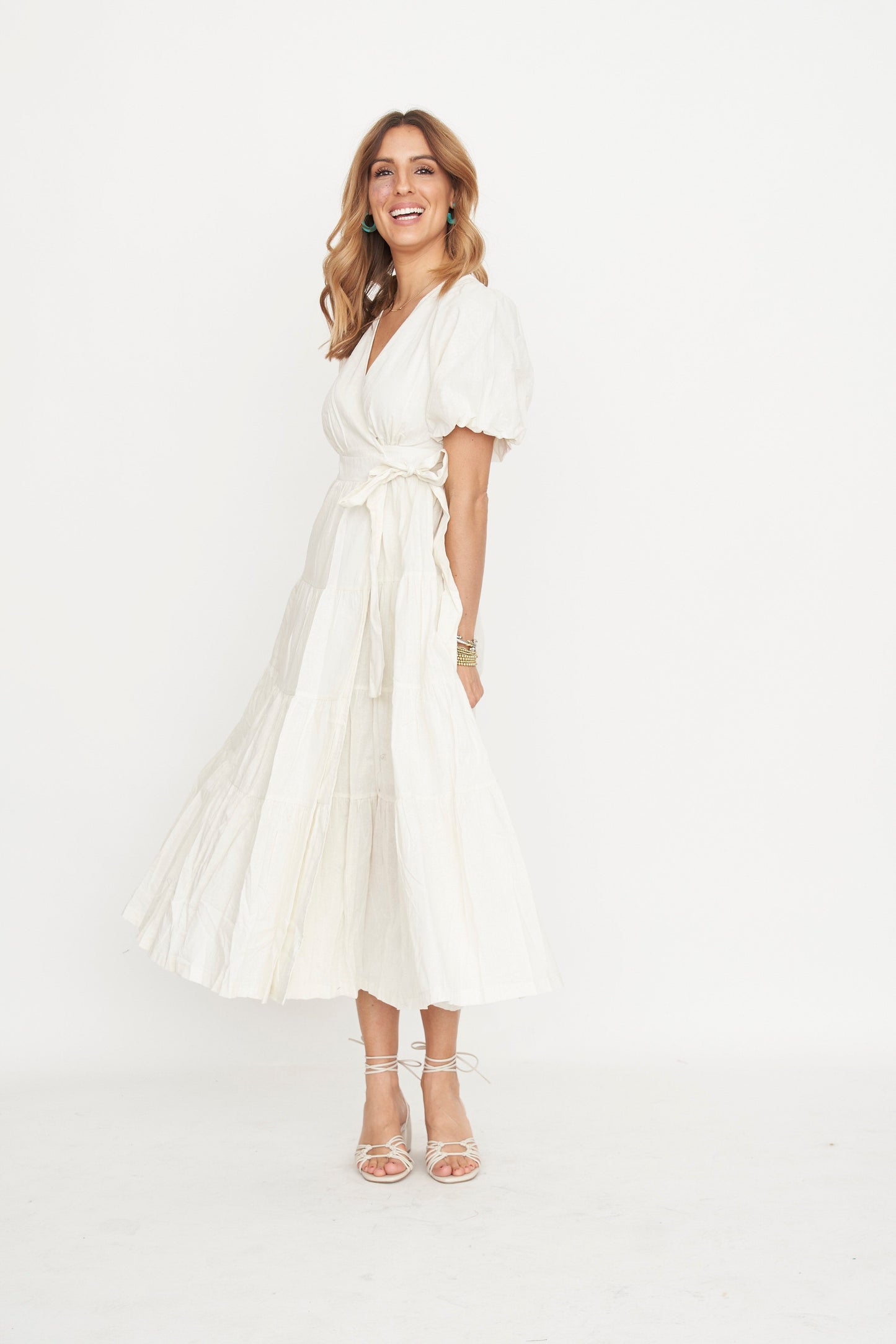 LADY HART Nora Wrap Midi Dress