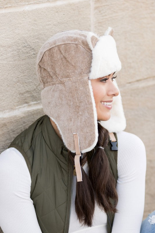 AILI'S CORNER Kitten Ear Trapper Hat