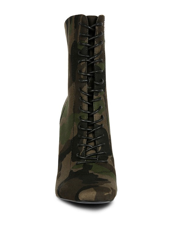 RAG & Co. WYNDHAM Lace Up Leather Ankle Boots