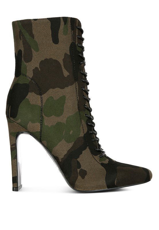 RAG & Co. WYNDHAM Lace Up Leather Ankle Boots