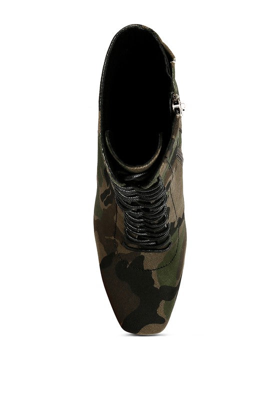 RAG & Co. WYNDHAM Lace Up Leather Ankle Boots