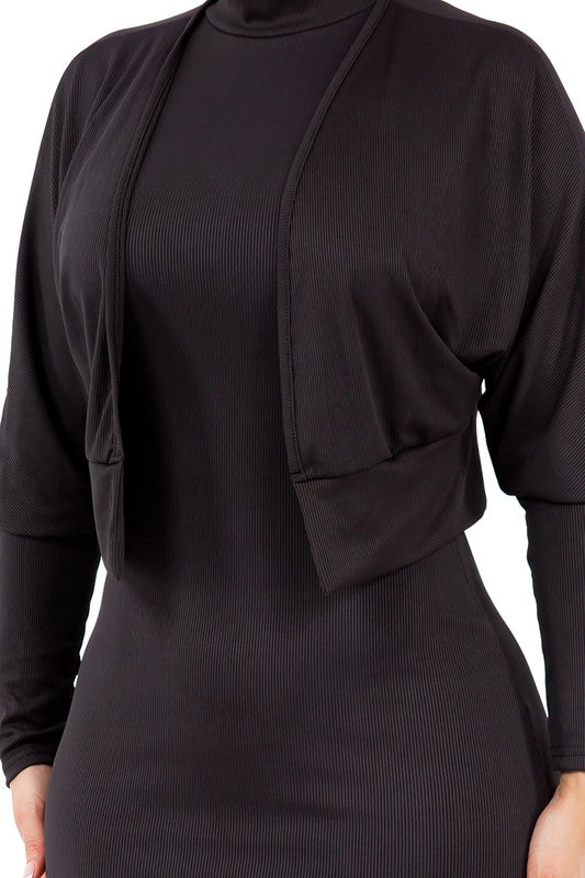 CLAUDE 2 Piece Bodycon Maxi Dress & Jacket Set