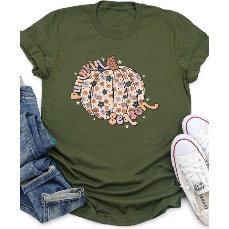 COLOR BEAR "Pumpkin Season" Autumn Graphic T-Shirt