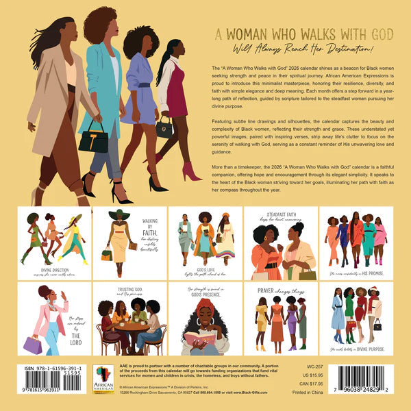 2026 A Woman Who Walks with God Calendar (Ships Sept 15, 2025)