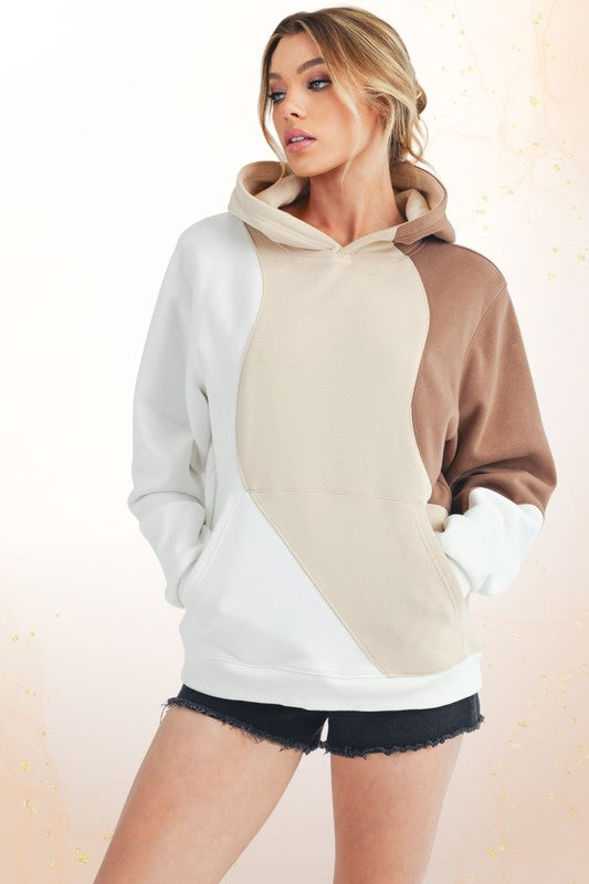AEMI & Co. Women's Oversized Wavey Hoodie