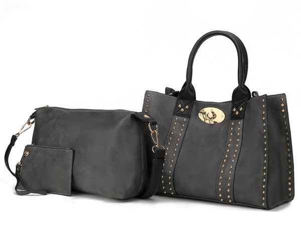 MKF Elissa Satchel Handbag by Mia K- 3 pc Set