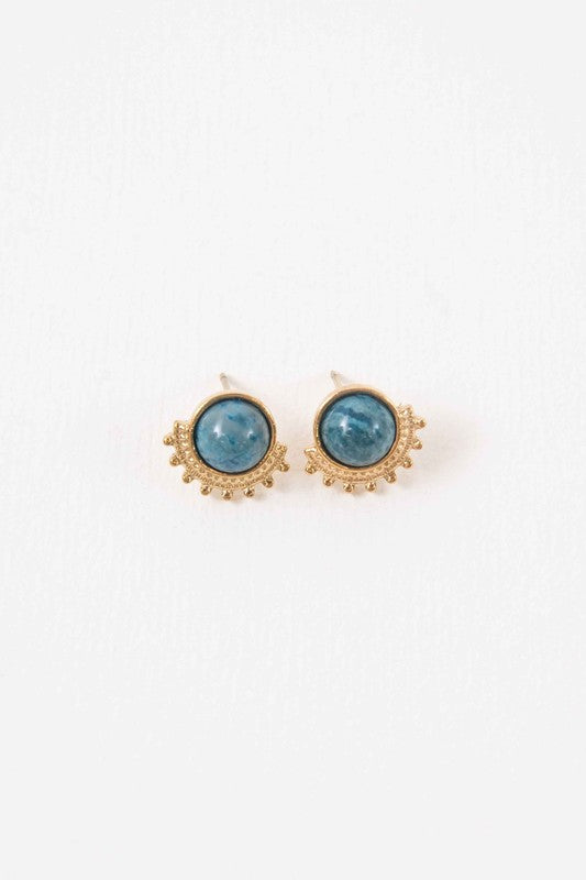 LOVODA Elegant Tigris Stone Stud Earrings