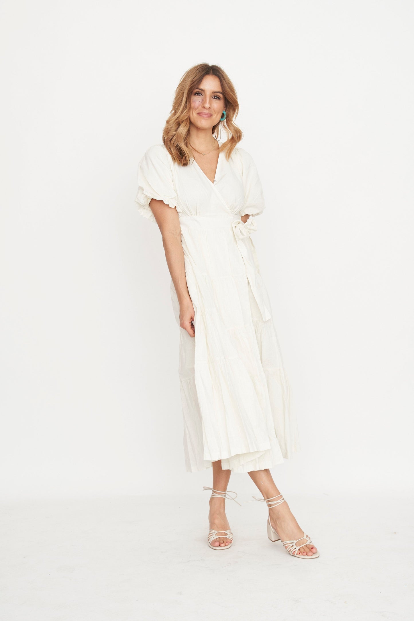 LADY HART Nora Wrap Midi Dress