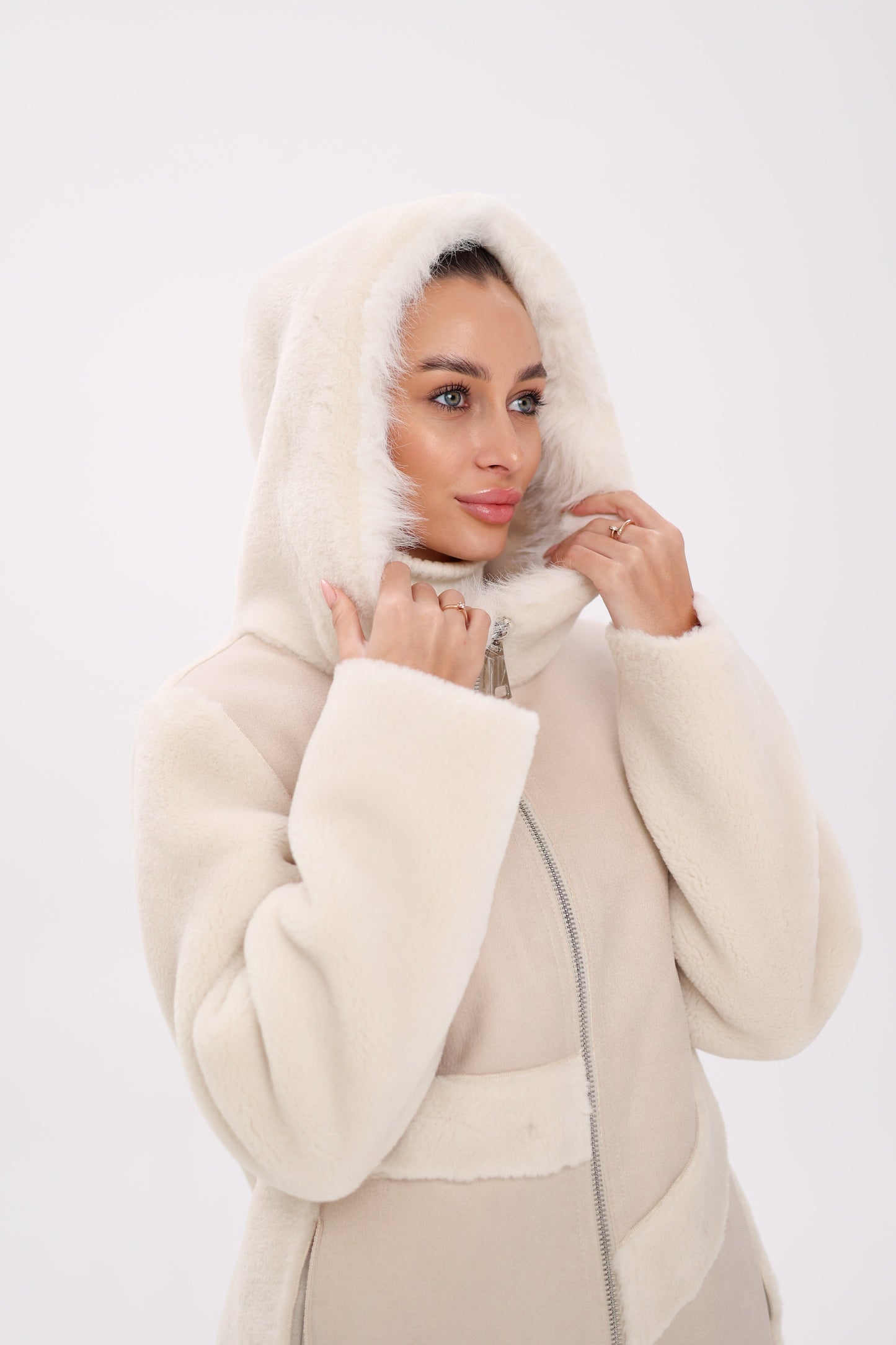 Pre-Order. Re-Stock Ships October 15. ⇆ Reversible Hooded Wool Blend Jacket