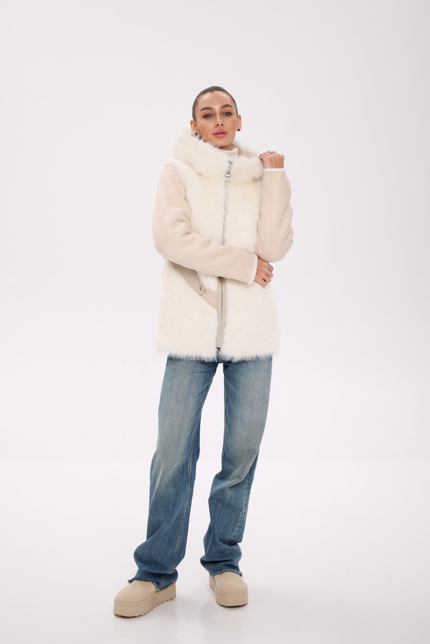 Pre-Order. Re-Stock Ships October 15. ⇆ Reversible Hooded Wool Blend Jacket