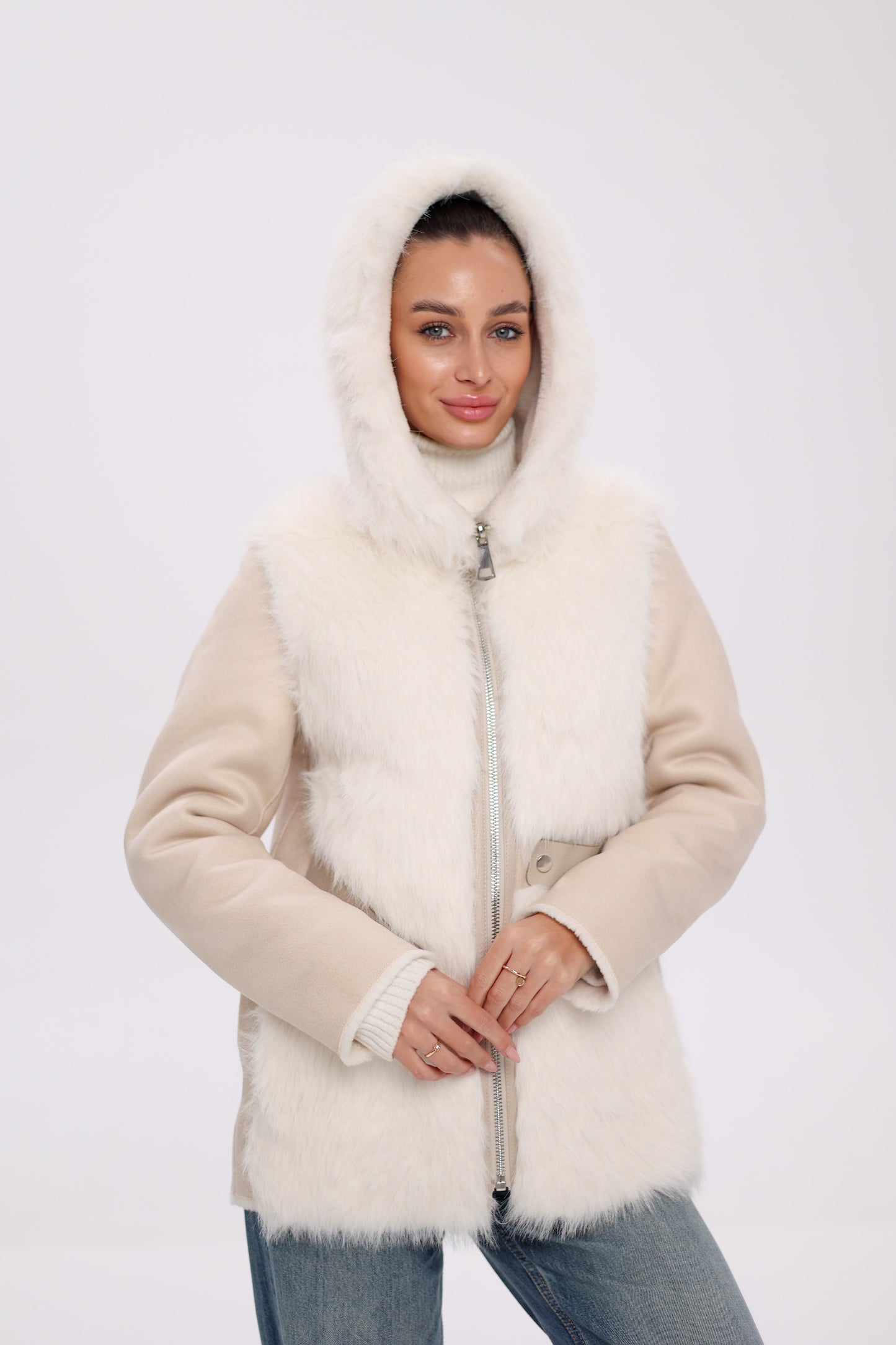 Pre-Order. Re-Stock Ships October 15. ⇆ Reversible Hooded Wool Blend Jacket