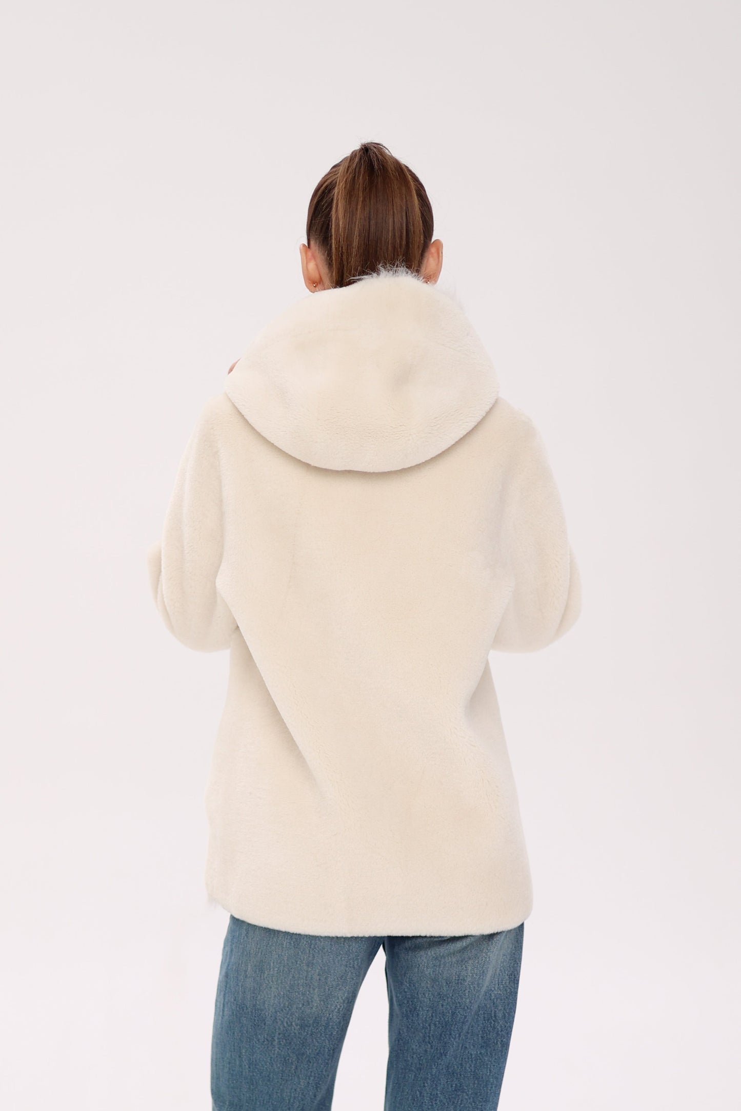Pre-Order. Re-Stock Ships October 15. ⇆ Reversible Hooded Wool Blend Jacket