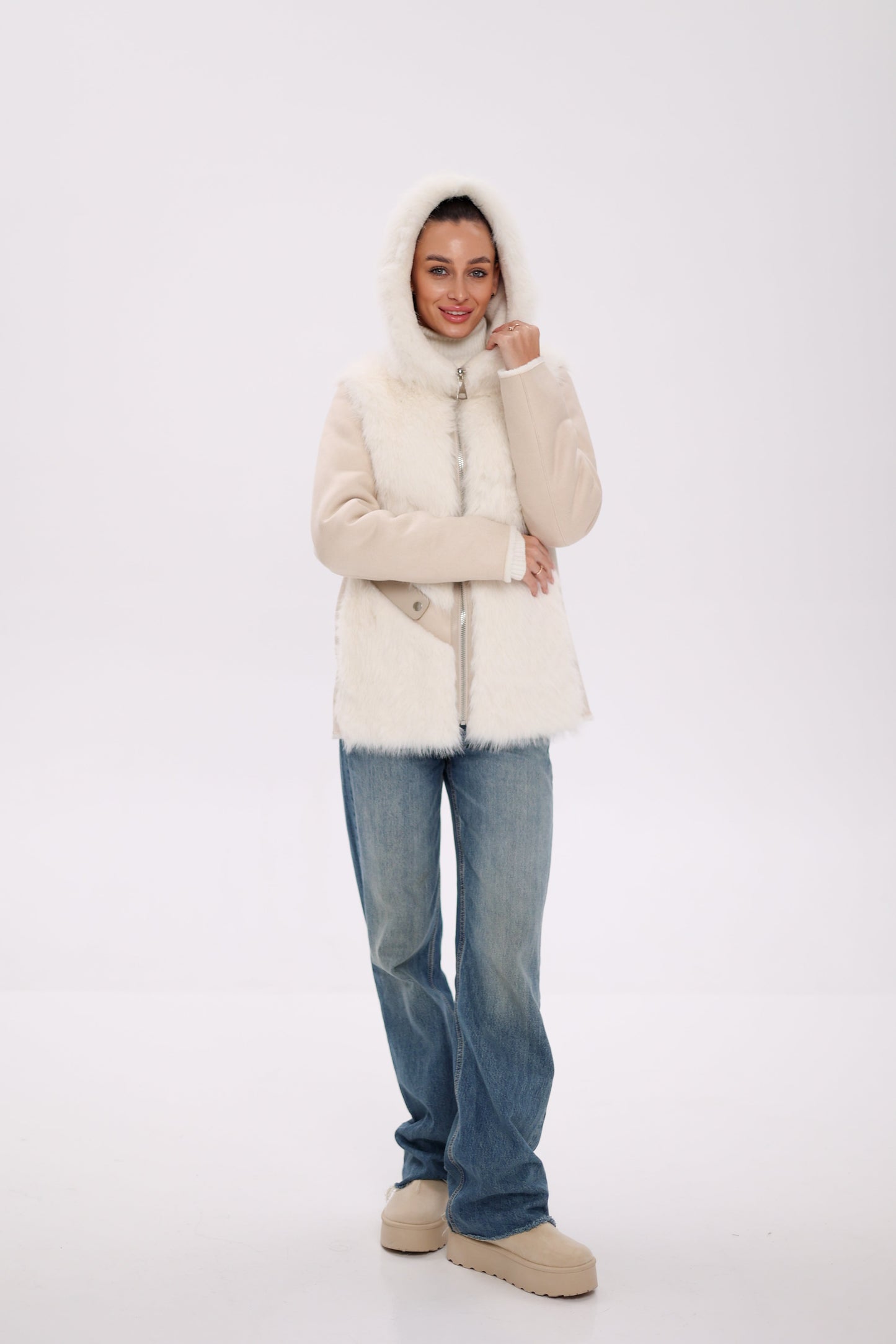 Pre-Order. Re-Stock Ships October 15. ⇆ Reversible Hooded Wool Blend Jacket