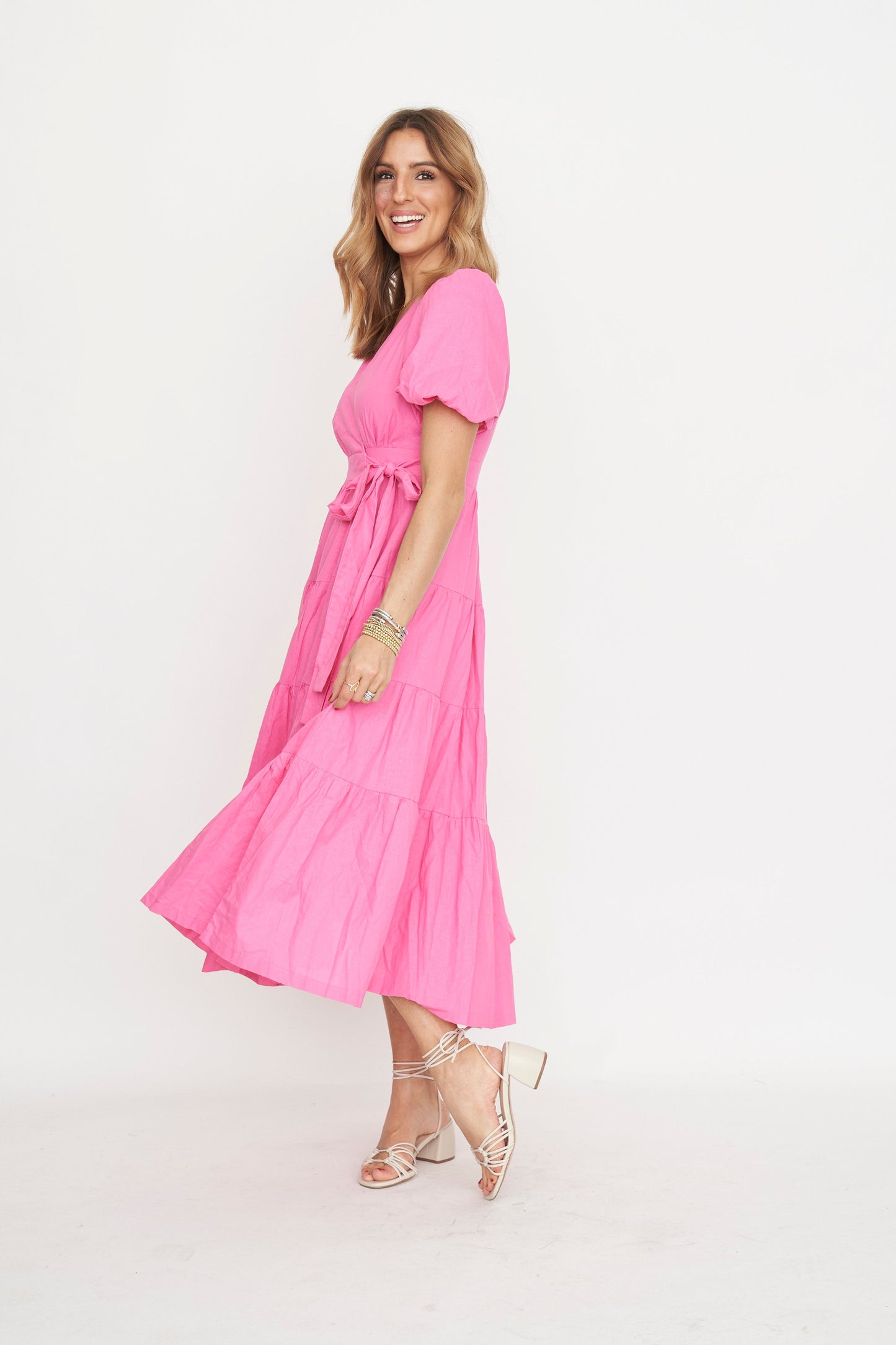 LADY HART Nora Wrap Midi Dress