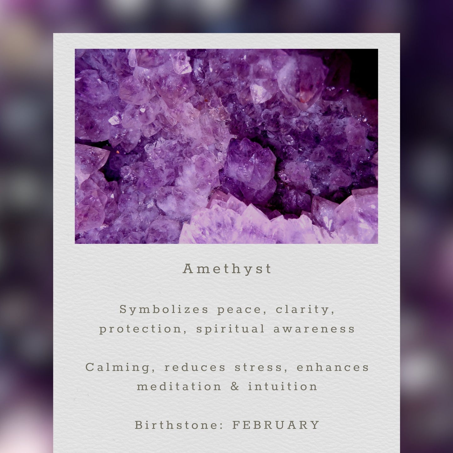 Amethyst Aurora Earring