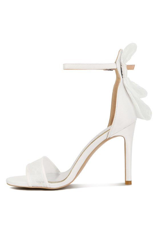 RAG & Co. Delancy Bow Detail Lace Stiletto Sandals