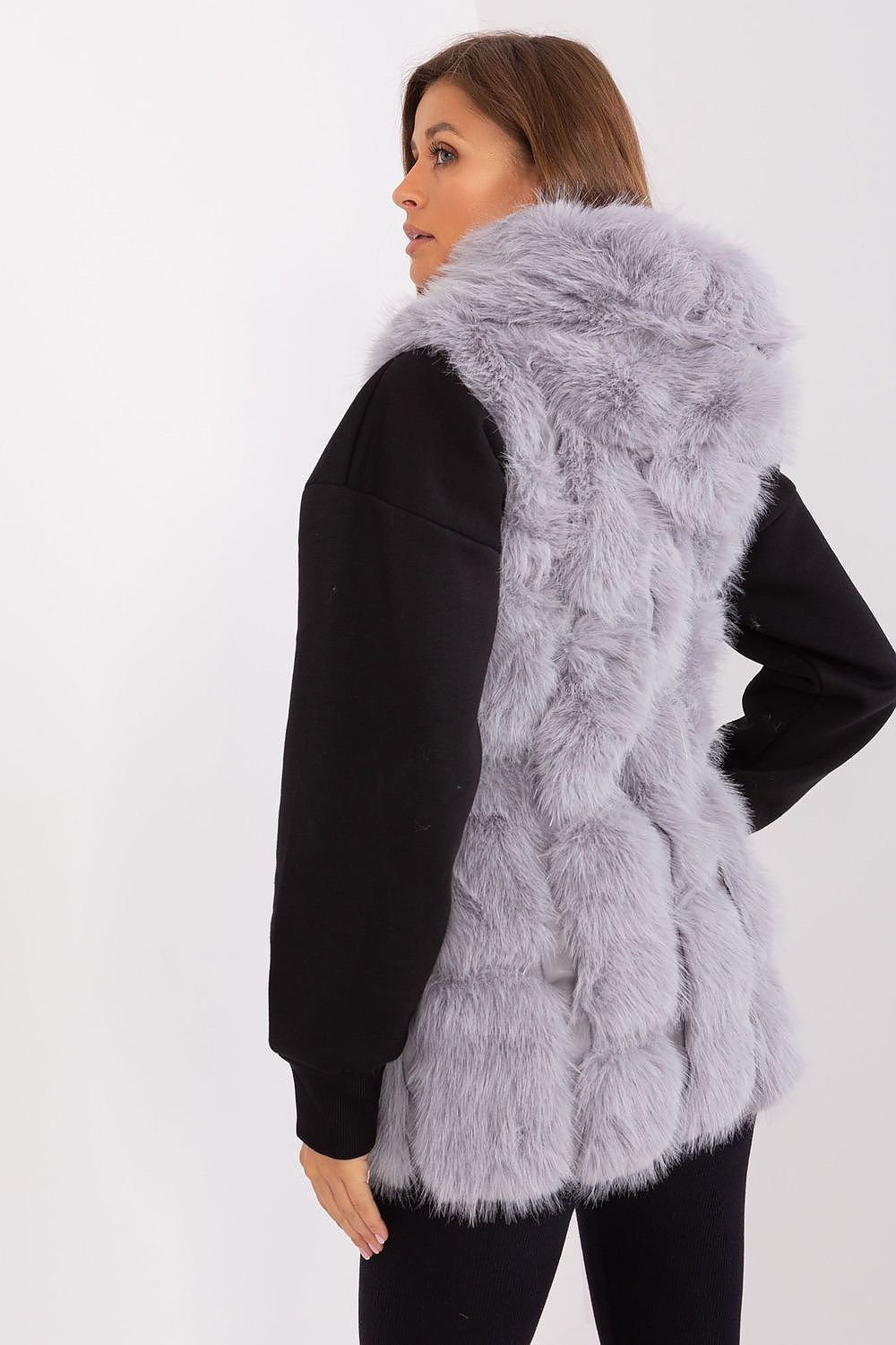 A.T. European Women's Faux Fur Hooded Winter Vest/Gilet-up to 3XL