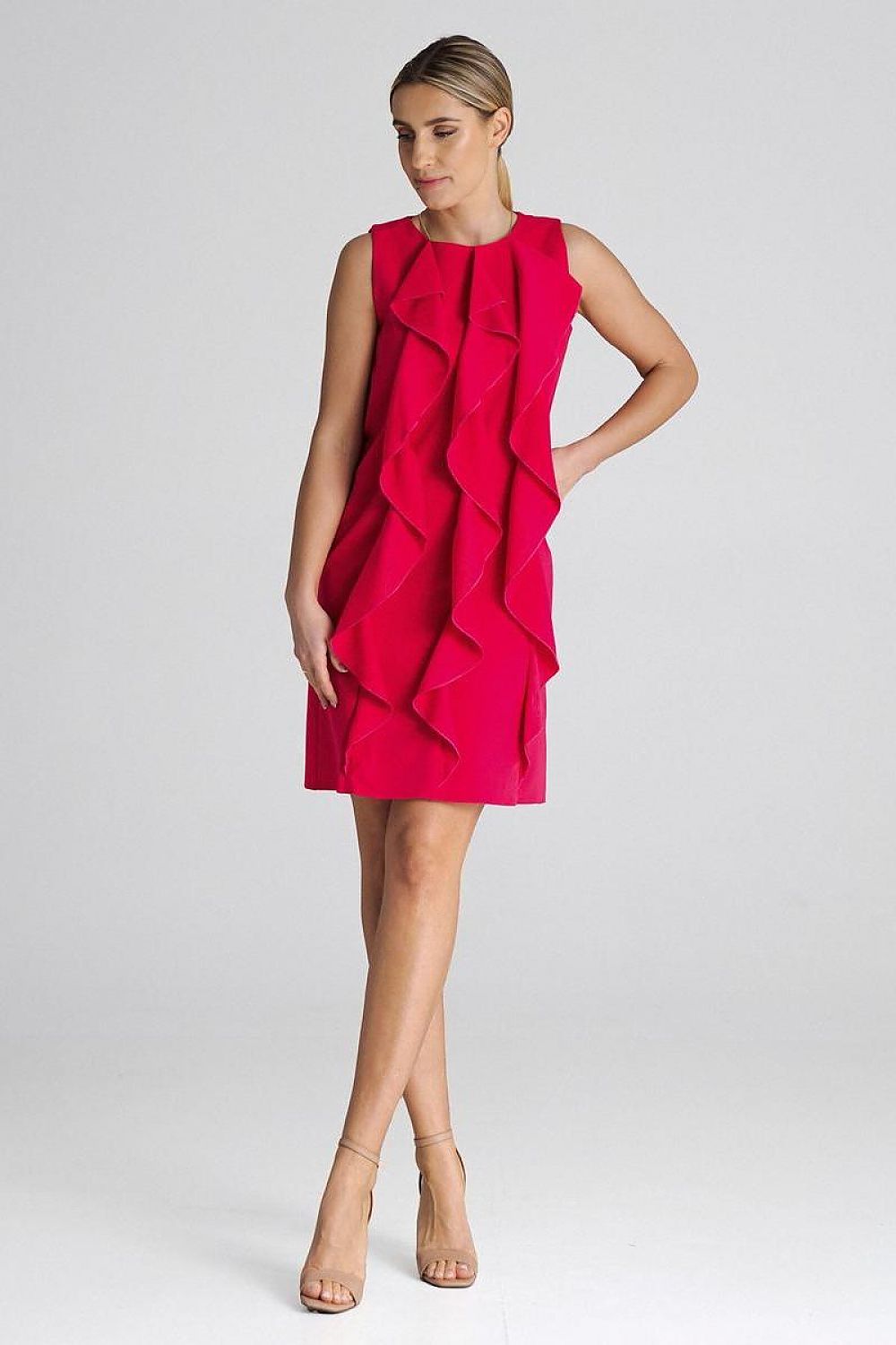 FIGL Women's Sleeveless Mini Cocktail Dress