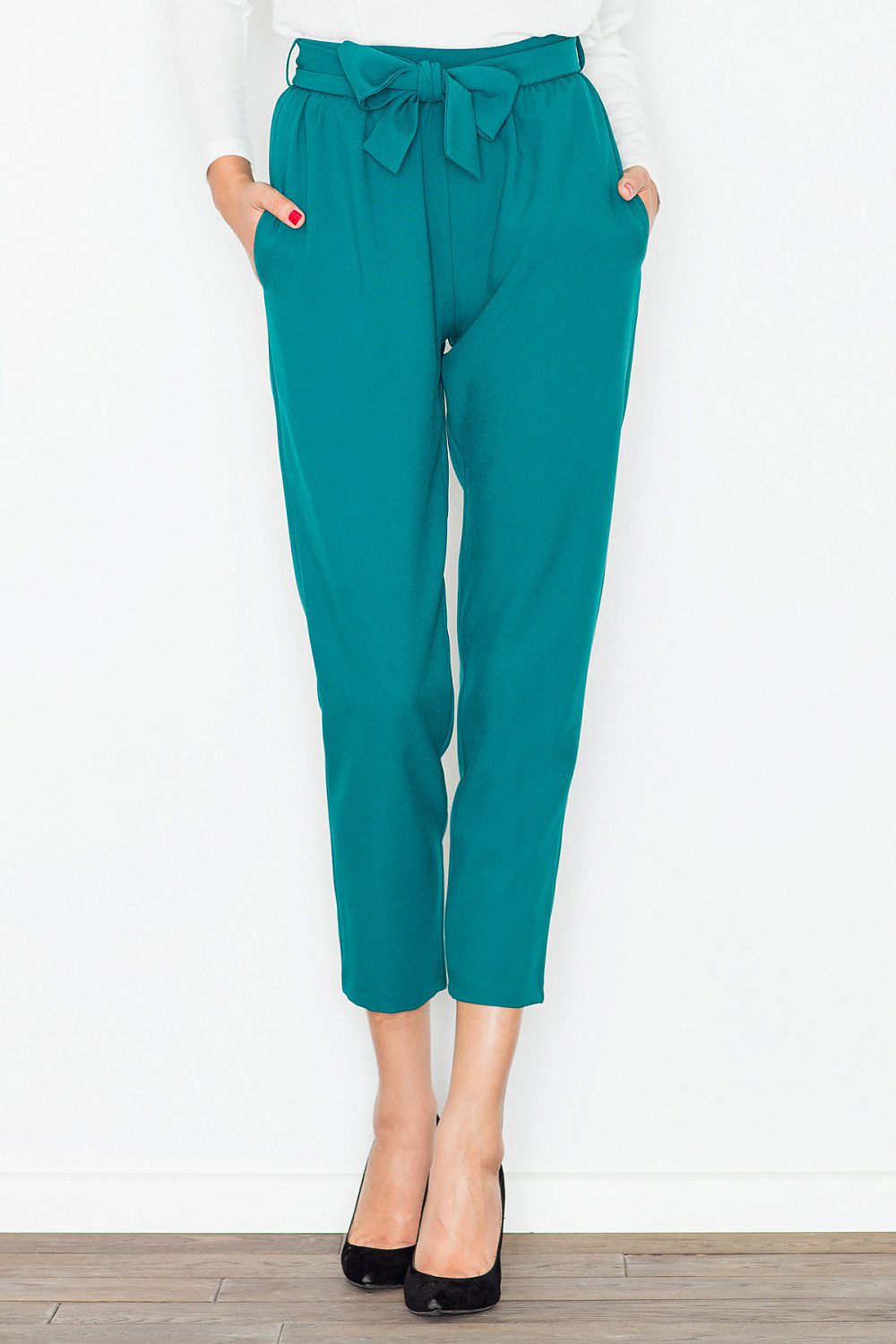 FIGL Women Belted Professional Trousers