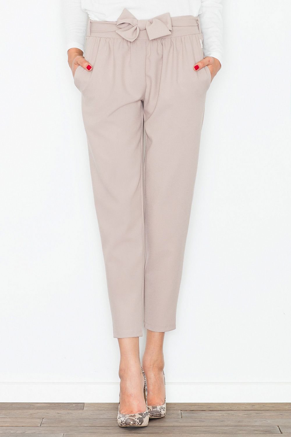 FIGL Women Belted Professional Trousers