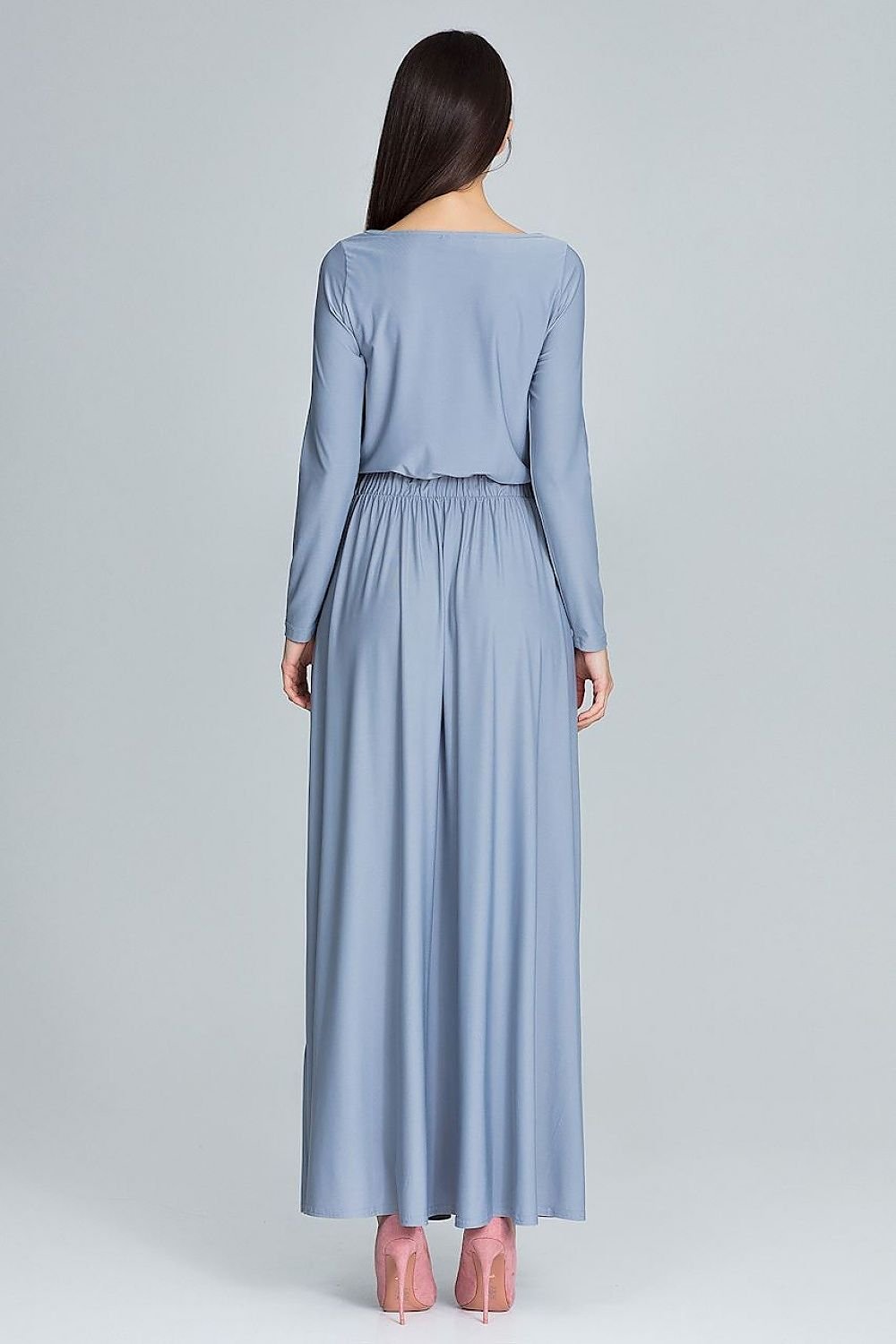 FIGL Women's Classy Long Sleeves Maxi Dress