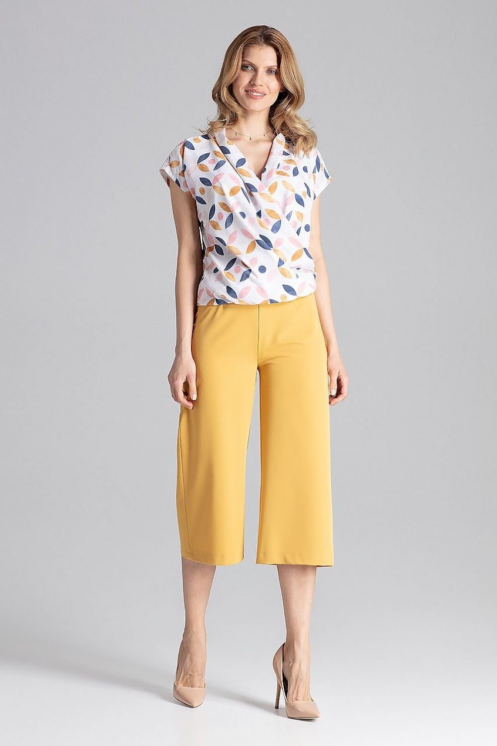 FIGL Women's Wide-leg Midi 7/8 Trousers