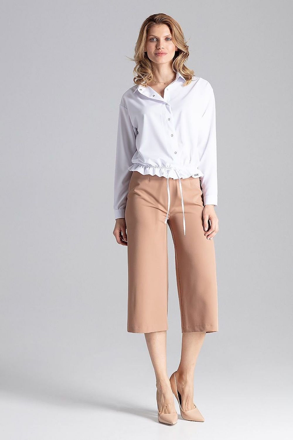 FIGL Women's Wide-leg Midi 7/8 Trousers