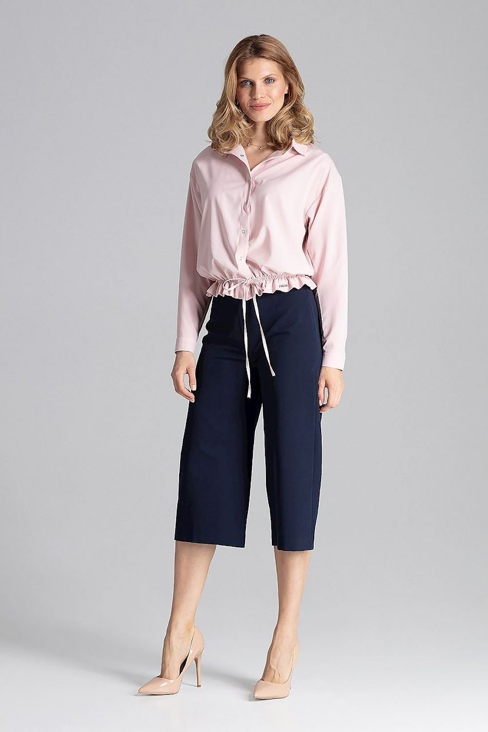 FIGL Women's Wide-leg Midi 7/8 Trousers