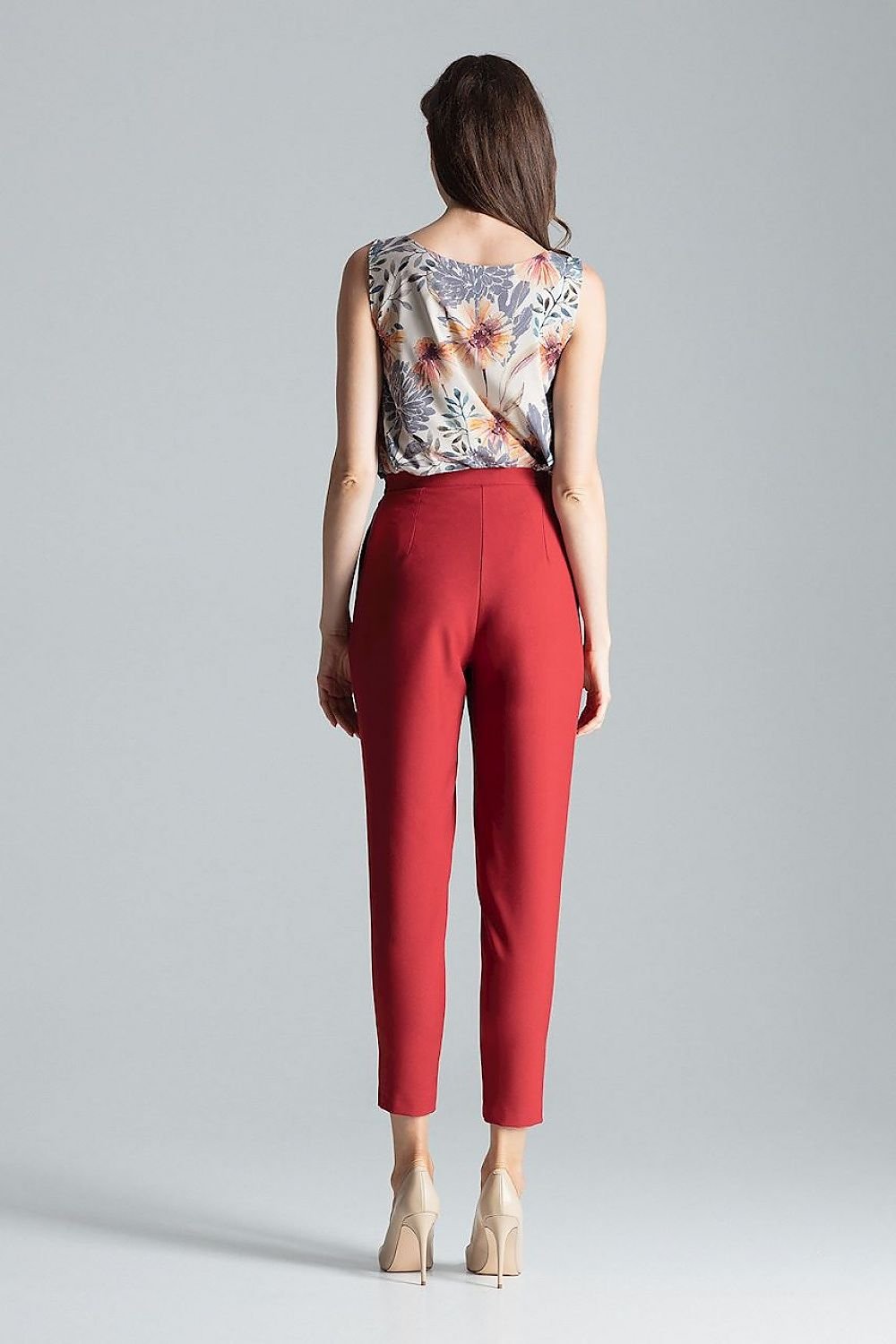 FIGL Women's Classic Trousers with Pleat at Waist