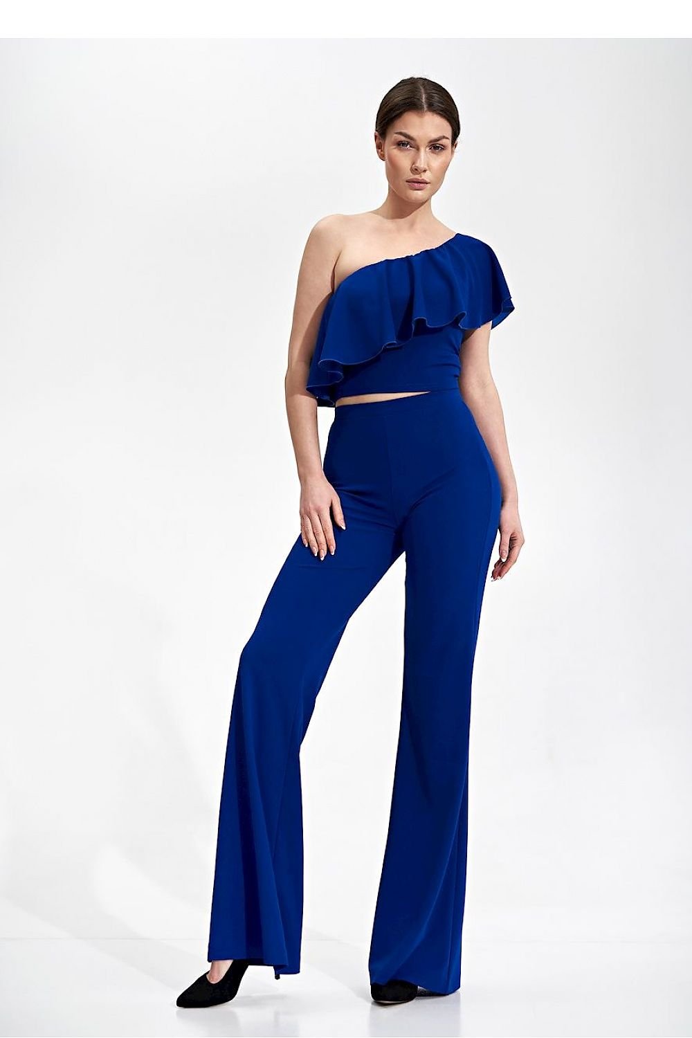 FIGL Women's Bell-Shaped Casual Stretched Trousers