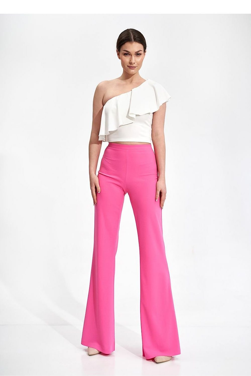 FIGL Women's Bell-Shaped Casual Stretched Trousers