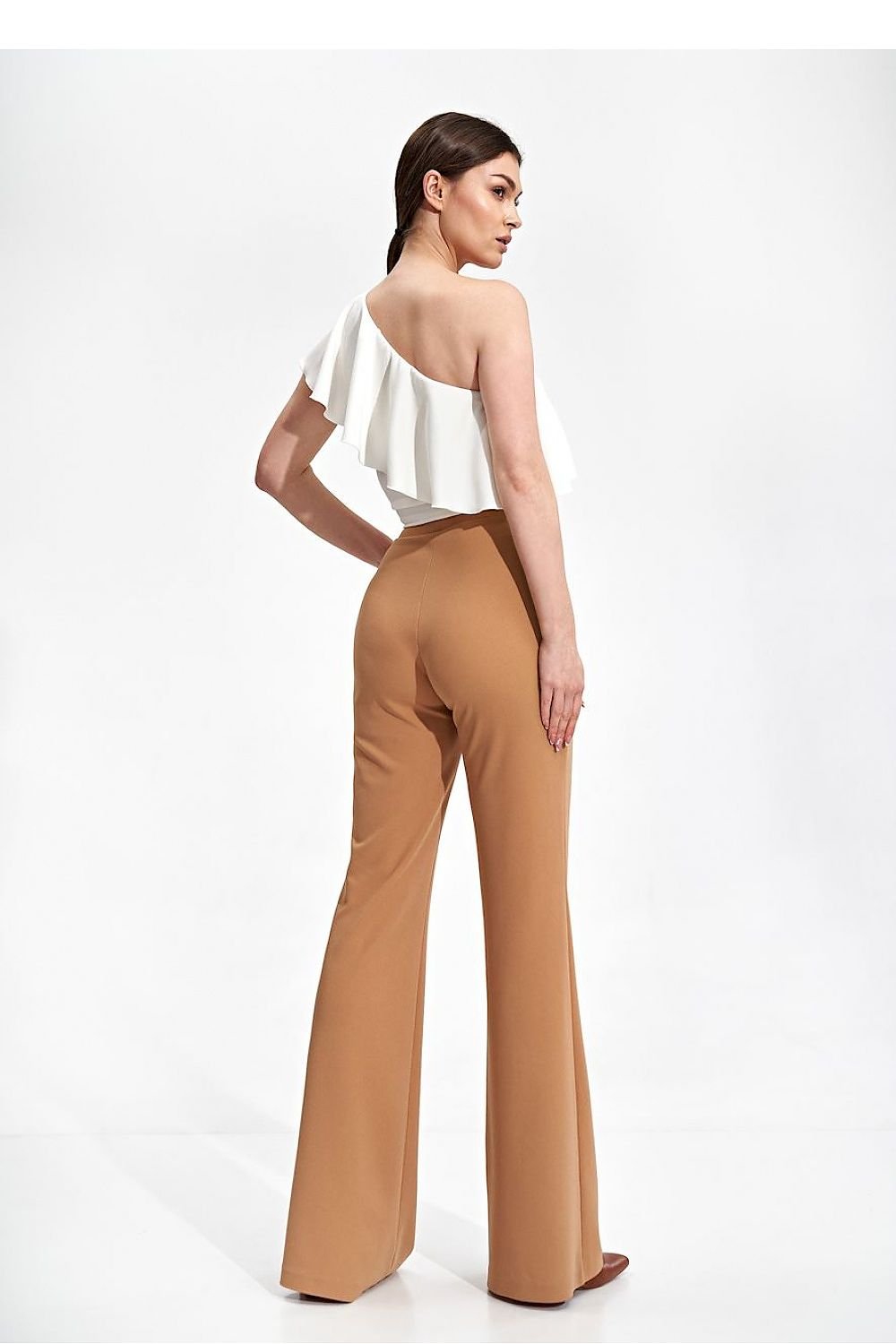 FIGL Women's Bell-Shaped Casual Stretched Trousers
