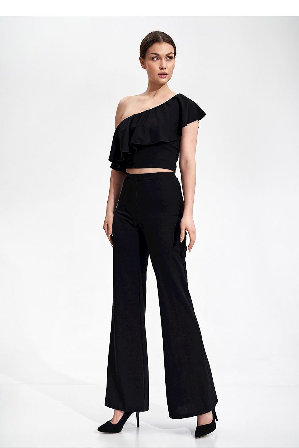 FIGL Women's Bell-Shaped Casual Stretched Trousers