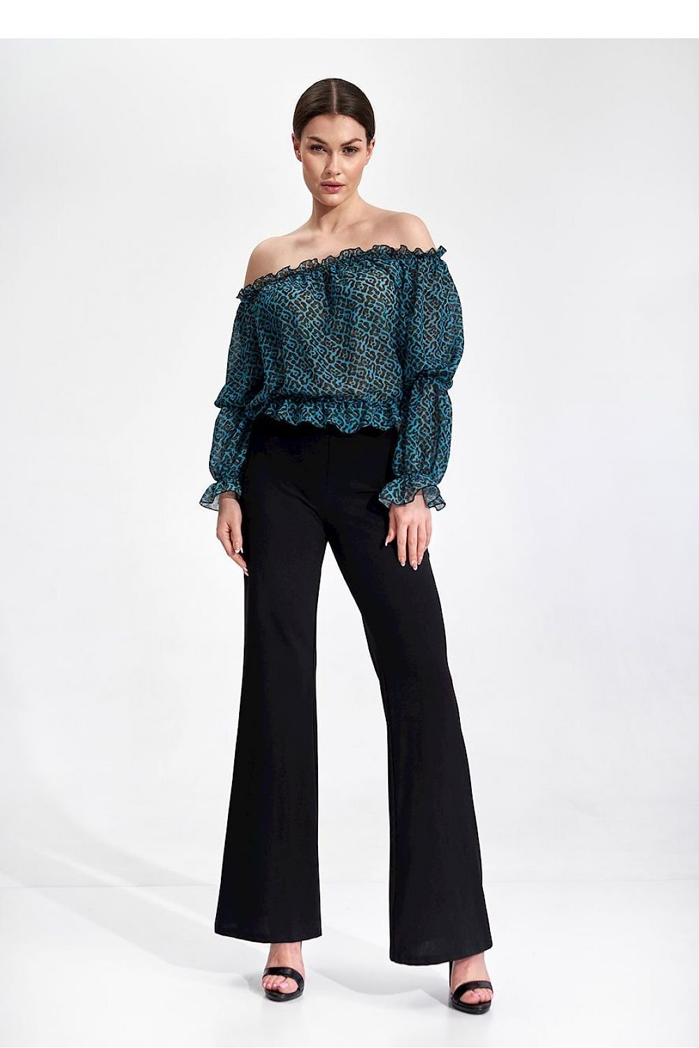 FIGL Women's Bell-Shaped Casual Stretched Trousers