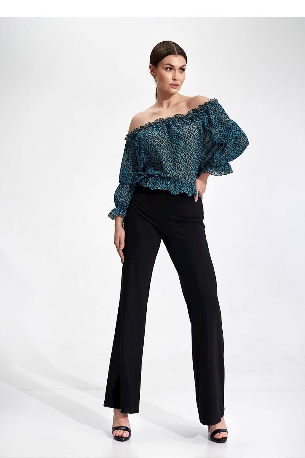 FIGL Women's Bell-Shaped Casual Stretched Trousers