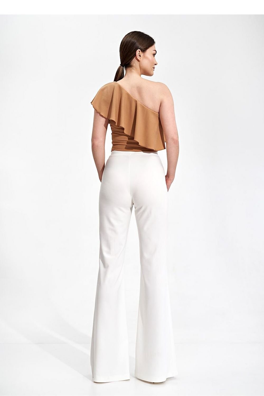 FIGL Women's Bell-Shaped Casual Stretched Trousers