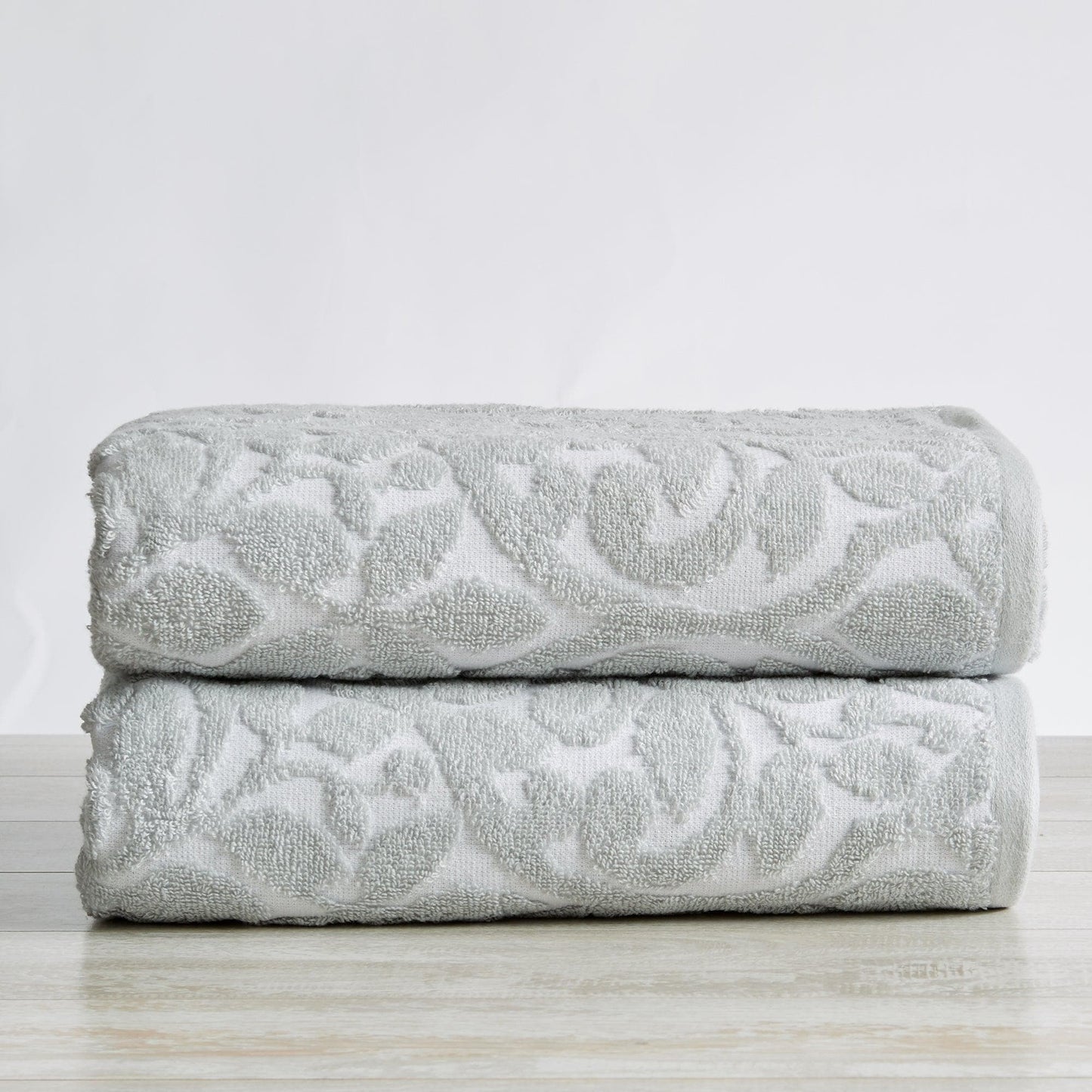 2 Pack Jacquard Bath Towels - Cassie Collection
