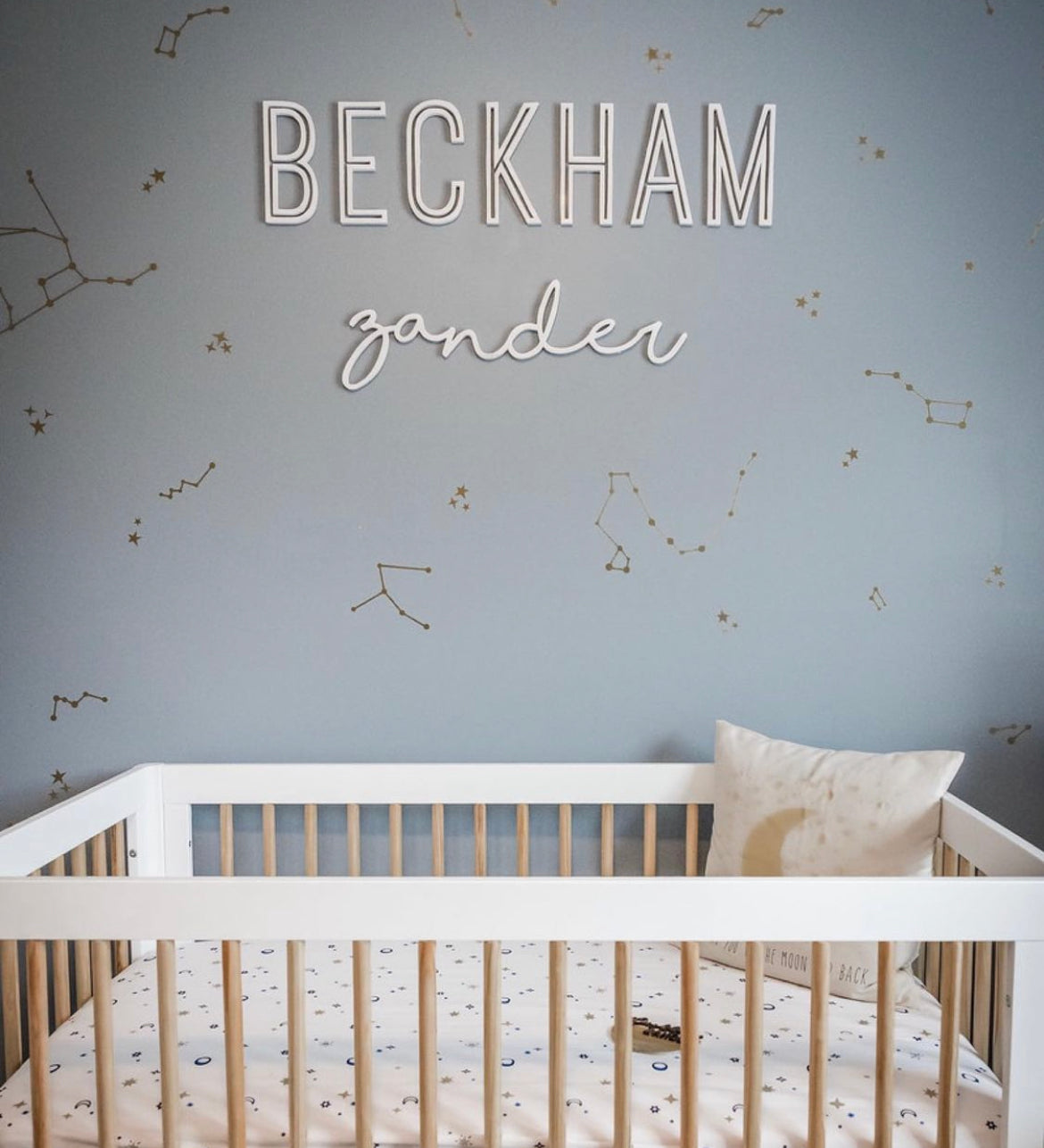 CARPENTER FARMHOUSE Custom Nursery Wood Name Sign