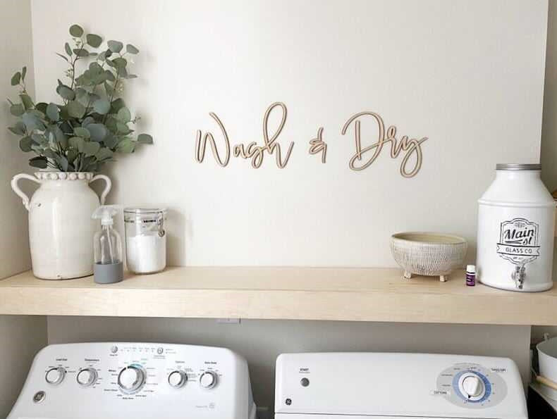 CARPENTER FARMHOUSE Wash & Dry Wooden Sign
