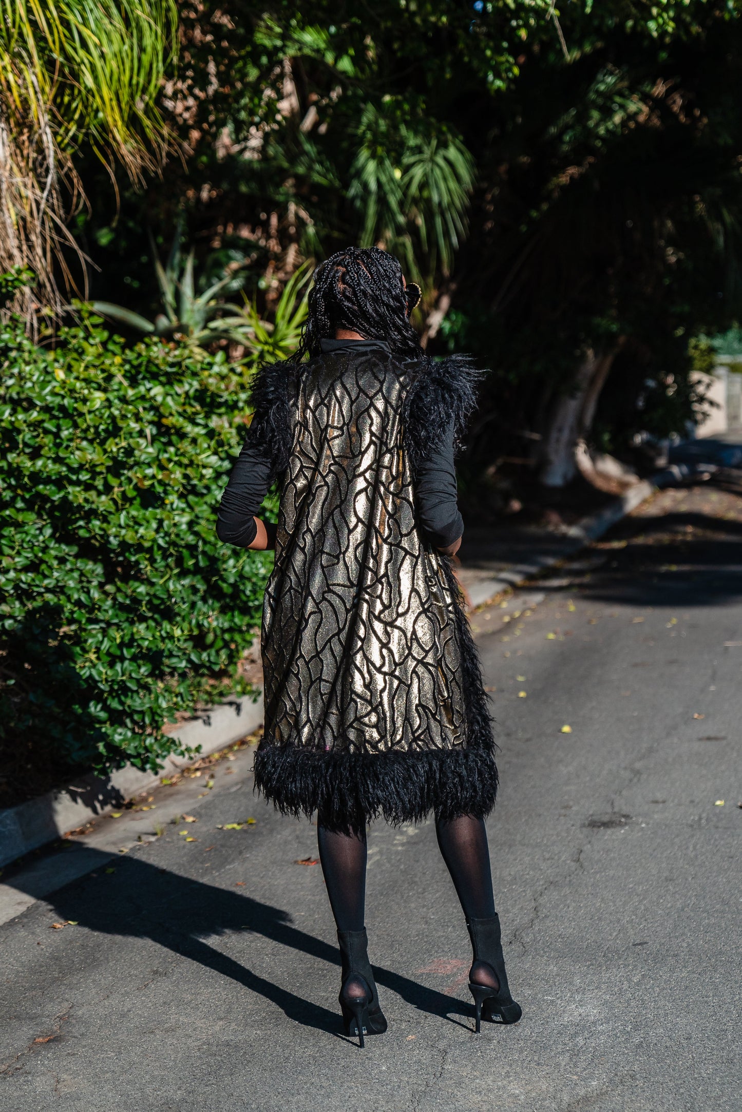 Zenobia Faux Fur Trim Vest (PRE-ORDER)