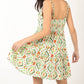 VERY J Women's Casual Summer Floral Mini Tank Dress with Ruffle