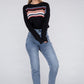 AMBIANCE APPAREL Striped Pullover Knit Sweater