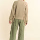 Davi & Dani Women's Olive Green Drawstring Baggy Pants with Pockets