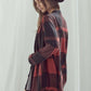 JADE by JANE Plaid Open Cardigan