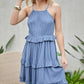 DAVI & DANI Casual Ruffle Sleeveless Mini Summer Dress